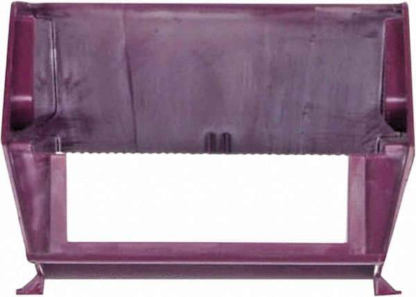 Triton - 12 Lb. Load Capacity, 5-3/8" Deep, Red Polypropylene Hopper Stacking Bin - 3" High x 4-1/8" Wide x 5-3/8" Long - USA Tool & Supply