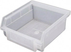 Triton - 6 Lb. Load Capacity, 4-3/8" Deep, Translucent Polyethylene Hopper Shelf Bin - 2" High x 4-3/16" Wide x 4-3/8" Long - USA Tool & Supply