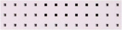 Triton - 18" Wide x 4-1/2" High Peg Board Strip - 1 Panel, Steel with Epoxy Coating, White - USA Tool & Supply