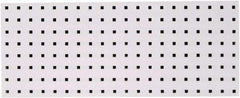 Triton - 30" Wide x 12" High Peg Board Strip - 1 Panel, Steel with Epoxy Coating, White - USA Tool & Supply