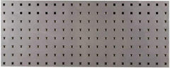 Triton - 30" Wide x 12" High Peg Board Strip - 1 Panel, Steel with Epoxy Coating, Silver - USA Tool & Supply
