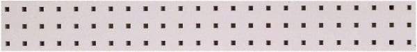 Triton - 36" Wide x 4-1/2" High Peg Board Strip - 1 Panel, Steel with Epoxy Coating, White - USA Tool & Supply