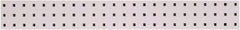 Triton - 36" Wide x 4-1/2" High Peg Board Strip - 1 Panel, Steel with Epoxy Coating, White - USA Tool & Supply