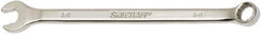 Ability One - 3/8" 12 Point Combination Wrench - 15° Offset Angle, Steel, Chrome Finish - USA Tool & Supply