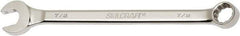 Ability One - 7/8" 12 Point Combination Wrench - 15° Offset Angle, Steel, Chrome Finish - USA Tool & Supply