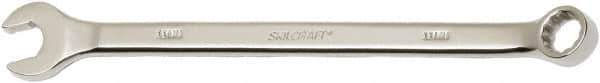 Ability One - 11mm 12 Point Combination Wrench - 15° Offset Angle, Steel, Chrome Finish - USA Tool & Supply