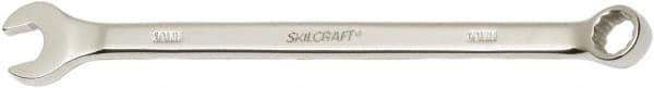 Ability One - 10mm 12 Point Combination Wrench - 15° Offset Angle, Steel, Chrome Finish - USA Tool & Supply