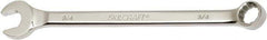 Ability One - 3/4" 12 Point Combination Wrench - 15° Offset Angle, Steel, Chrome Finish - USA Tool & Supply