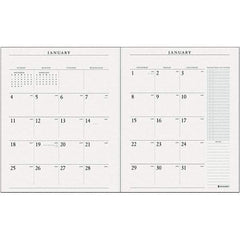 AT-A-GLANCE - 24 Sheet, 9 x 11", Desk Pad Calendar - White - USA Tool & Supply