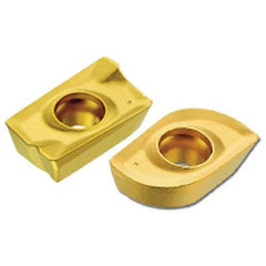 Iscar - APKT160432 HM Grade IC328 Carbide Milling Insert - TiCN Finish, 5.3mm Thick, 1/8" Corner Radius - USA Tool & Supply