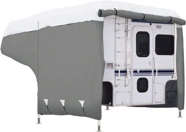 Classic Accessories - Polypropylene RV Protective Cover - 10 to 12' Long, Gray and White - USA Tool & Supply