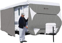 Classic Accessories - Polypropylene RV Protective Cover - 20 to 22' Long x 118" High, Gray and White - USA Tool & Supply