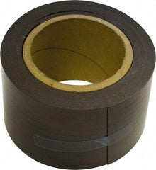 Mag-Mate - 25' Long x 3" Wide x 1/32" Thick Flexible Magnetic Strip - 24 Lb Max Pull Force, 12 Linear Ft/Lb Magnetic Pull Force, Plain Back, Dark Brown - USA Tool & Supply