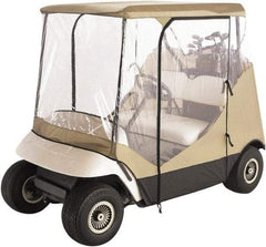 Classic Accessories - Polyester Golf Cart Protective Cover - 83 x 40", Tan - USA Tool & Supply