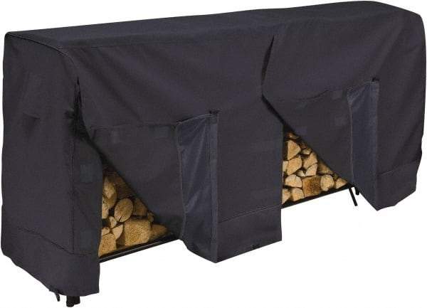 Classic Accessories - Polyester Log Rack Protective Cover - 96 x 24 x 42", Black - USA Tool & Supply