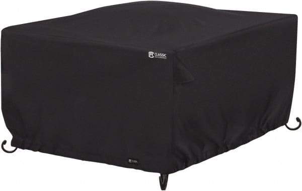 Classic Accessories - Polyester Fire Pit Protective Cover - 42 x 42 x 22", Black - USA Tool & Supply