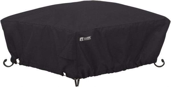 Classic Accessories - Polyester Fire Pit Protective Cover - 36 x 36 x 12", Black - USA Tool & Supply