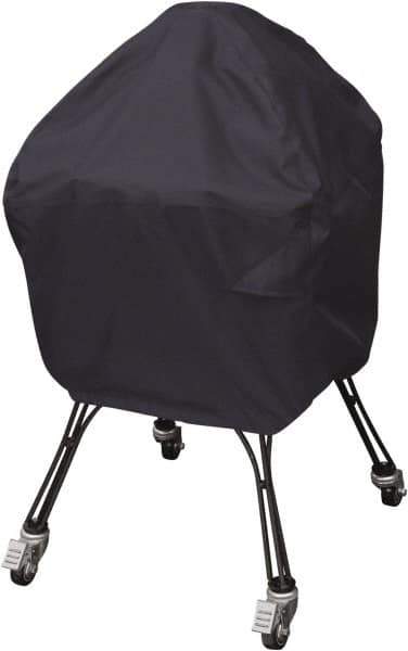 Classic Accessories - Polyester Grill Protective Cover - 22" Diam x 40" High, Black - USA Tool & Supply