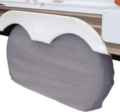 Classic Accessories - Polyvinyl Chloride RV Protective Cover - 30 to 33" Diam x 8" Wide, Gray - USA Tool & Supply