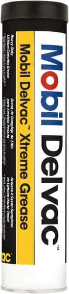 Mobil - 13.7 oz Cartridge Lithium Extreme Pressure Grease - Orange, Extreme Pressure & High Temperature, NLGIG 2, - USA Tool & Supply