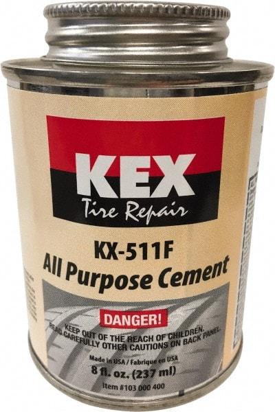 KEX Tire Repair - 8 oz. Can Cement - For Tires & Wheels - USA Tool & Supply