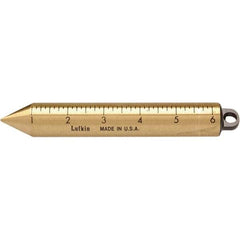 Lufkin - Plumb Bobs Weight (oz.): 20.00 Material: Brass - USA Tool & Supply