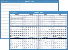 AT-A-GLANCE - 1 Sheet, 48 x 32", Erasable Wall Planner - Blue & White - USA Tool & Supply