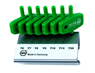 7 Piece - T6; T7; T8; T9; T10; T15; T20 MagicSpring® - Torx Wing Handle Set - USA Tool & Supply