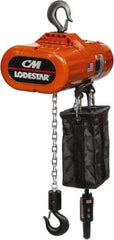 CM - 2 Ton Capacity, 16 FPM Lift Speed, Electric Chain Hoist - 10' Max Lift, 24.83" Min Headroom, 1 Chain - USA Tool & Supply
