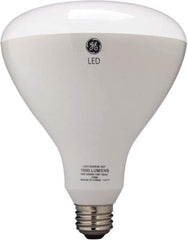 GE Lighting - 13 Watt LED Flood/Spot Medium Screw Lamp - 2,700°K Color Temp, 1,070 Lumens, 120 Volts, Dimmable, BR40, 25,000 hr Avg Life - USA Tool & Supply