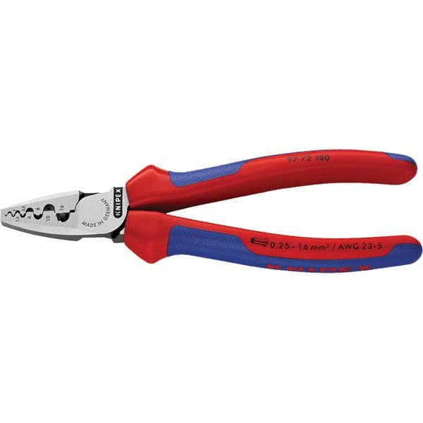 Knipex - Crimpers Type: Crimping Pliers Style: Crimping Pliers for End Sleeves (Ferrules) - USA Tool & Supply