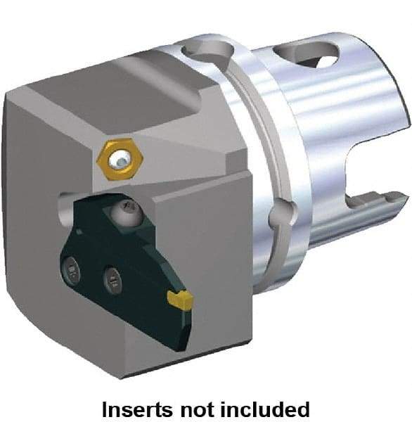 Kennametal - Beyond Evolution Blade Insert, 28mm Head Length, Modular Grooving Blade Holder Head - Left Hand Cut, System Size KM40TS, Through Coolant, Series Beyond Evolution - USA Tool & Supply