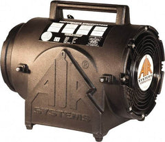 AIR Systems - 8" Inlet, Electric AC Contractor Grade Axial Fan - 0.33 hp, 823 CFM (Free Air), Explosion Proof, 220 Max Voltage Rating - USA Tool & Supply