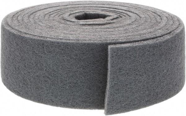 Brite Star - 30' Long x 4" Wide Nonwoven Roll - Very Fine Grade, Gray, Silicon Carbide - USA Tool & Supply