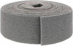 Brite Star - 30' Long x 4" Wide Nonwoven Roll - Very Fine Grade, Gray, Silicon Carbide - USA Tool & Supply