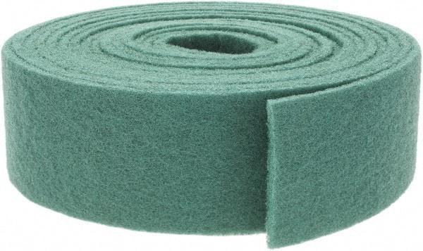 Brite Star - 30' Long x 4" Wide Nonwoven Roll - Fine Grade, Green, Aluminum Oxide - USA Tool & Supply