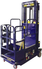 Ballymore - 650 Lb Capacity, 216" Lift Height, Battery Operated Drivable Power Stocker Lift - 216" Lift Height, Battery Operated - USA Tool & Supply