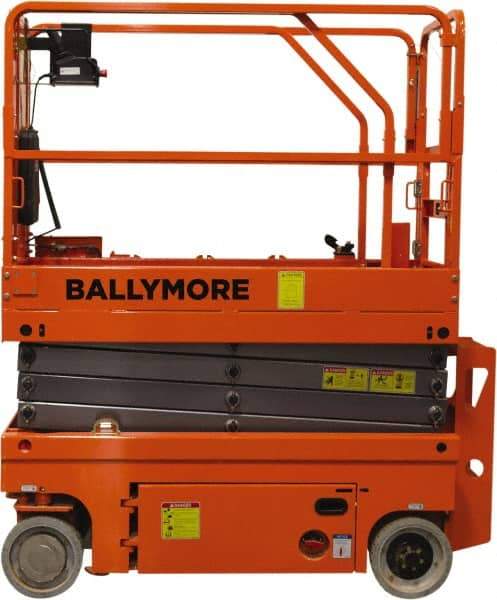 Ballymore - Cherry Pickers (Personal Lifts) Type: Drivable Scissor Lift Type of Power: (4) 12 Volt Battery - USA Tool & Supply