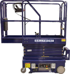 Ballymore - Cherry Pickers (Personal Lifts) Type: Drivable Mini Scissor Lift Type of Power: 12V DC - USA Tool & Supply