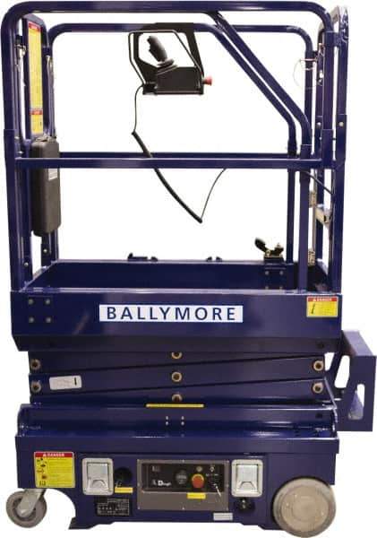 Ballymore - Cherry Pickers (Personal Lifts) Type: Drivable Mini Scissor Lift Type of Power: 12V DC - USA Tool & Supply