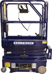 Ballymore - Cherry Pickers (Personal Lifts) Type: Drivable Mini Scissor Lift Type of Power: 12V DC - USA Tool & Supply