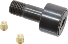 Accurate Bushing - 3/4" Roller Diam x 1/2" Width, 3/8" Stud Diam x 7/8" Length, Stud Cam Follower - Steel, 3/8" Thread Length, 3/8-24 Thread, 1-3/8" OAL, 2,140 Lb Dynamic Cap, 2,260 Lb Static Cap - USA Tool & Supply