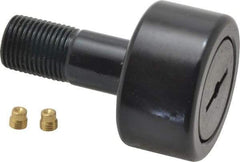 Accurate Bushing - 1-5/8" Roller Diam x 7/8" Width, 5/8" Stud Diam x 1-1/2" Length, Stud Cam Follower - Steel, 3/4" Thread Length, 5/8-18 Thread, 2-3/8" OAL, 5,560 Lb Dynamic Cap, 5,730 Lb Static Cap - USA Tool & Supply