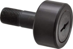 Accurate Bushing - 1-5/8" Roller Diam x 7/8" Width, 5/8" Stud Diam x 1-1/2" Length, Stud Cam Follower - Steel, 3/4" Thread Length, 5/8-18 Thread, 2-3/8" OAL, 5,560 Lb Dynamic Cap, 5,730 Lb Static Cap - USA Tool & Supply