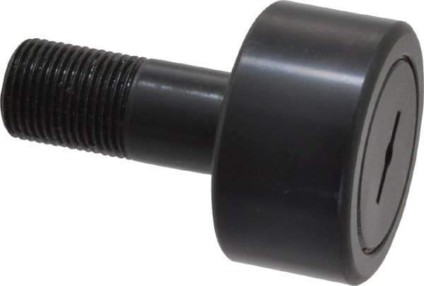 Accurate Bushing - 1-7/8" Roller Diam x 1" Width, 3/4" Stud Diam x 1-3/4" Length, Stud Cam Follower - Steel, 7/8" Thread Length, 3/4-16 Thread, 2-3/4" OAL, 7,870 Lb Dynamic Cap, 7,950 Lb Static Cap - USA Tool & Supply