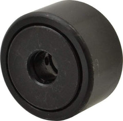 Accurate Bushing - 1/2" Bore, 1-3/4" Roller Diam x 1" Roller Width, Steel Yoke Cam Follower - 7,870 Lb Dynamic Load Capacity, 1-1/16" Overall Width - USA Tool & Supply