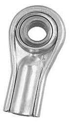 Alinabal - 5/16" ID, Female Spherical Rod End - 5/16-24 LH, Carbon Steel with Steel Raceway - USA Tool & Supply