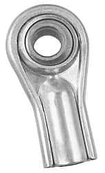 Alinabal - 3/8" ID, Female Spherical Rod End - 3/8-24 LH, Carbon Steel with Nylon Raceway - USA Tool & Supply