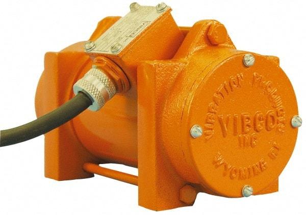 Vibco - 3 Phase, 0.2 Amp, 230 Volt, 8-3/16" Long, Electric Vibrators - 75 to 150 Lbs. Force, 63 Decibels - USA Tool & Supply