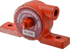 Vibco - 55 Lb. Force, 6 Cubic Feet per Minute, 24,000 RPM, 75 Decibel, Pneumatic Vibrator - 3-7/8" Long x 3/4" Wide x 2" High, 1/8 Port Inlet, 1/8 Port Outlet - USA Tool & Supply